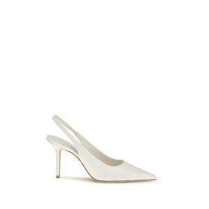 Jimmy Choo White Silk High Heel Women's Pumps
